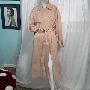Vtg London Fog Blush pink trench coat